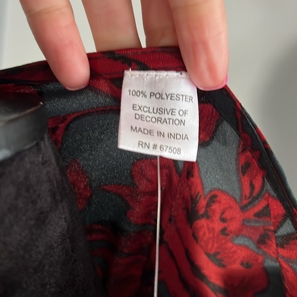 Collection XIIX Dark Floral Ruffle Kimono Duster NWT OS Boho Festival Music Fest - Picture 5 of 9